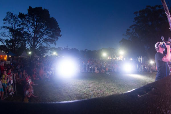 Crowd at Ryde Rotary Carols at Twilight