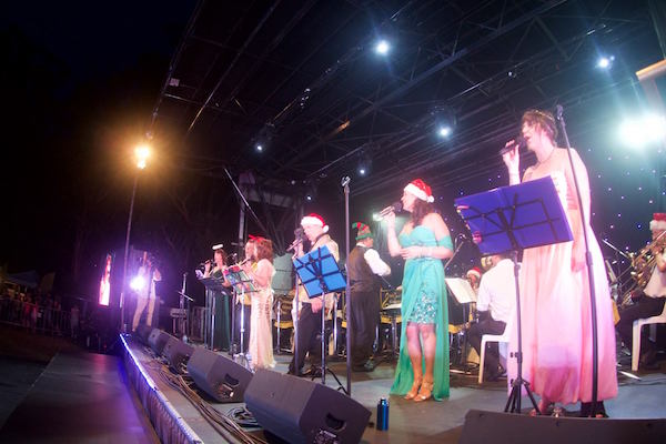 Carols singers at the Ryde Rotary Carols